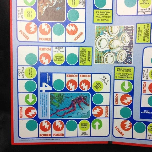 The Six Million Dollar Man Game REPLACEMENT Board Man Cave Decor Scuba Astronaut - Picture 6 of 12